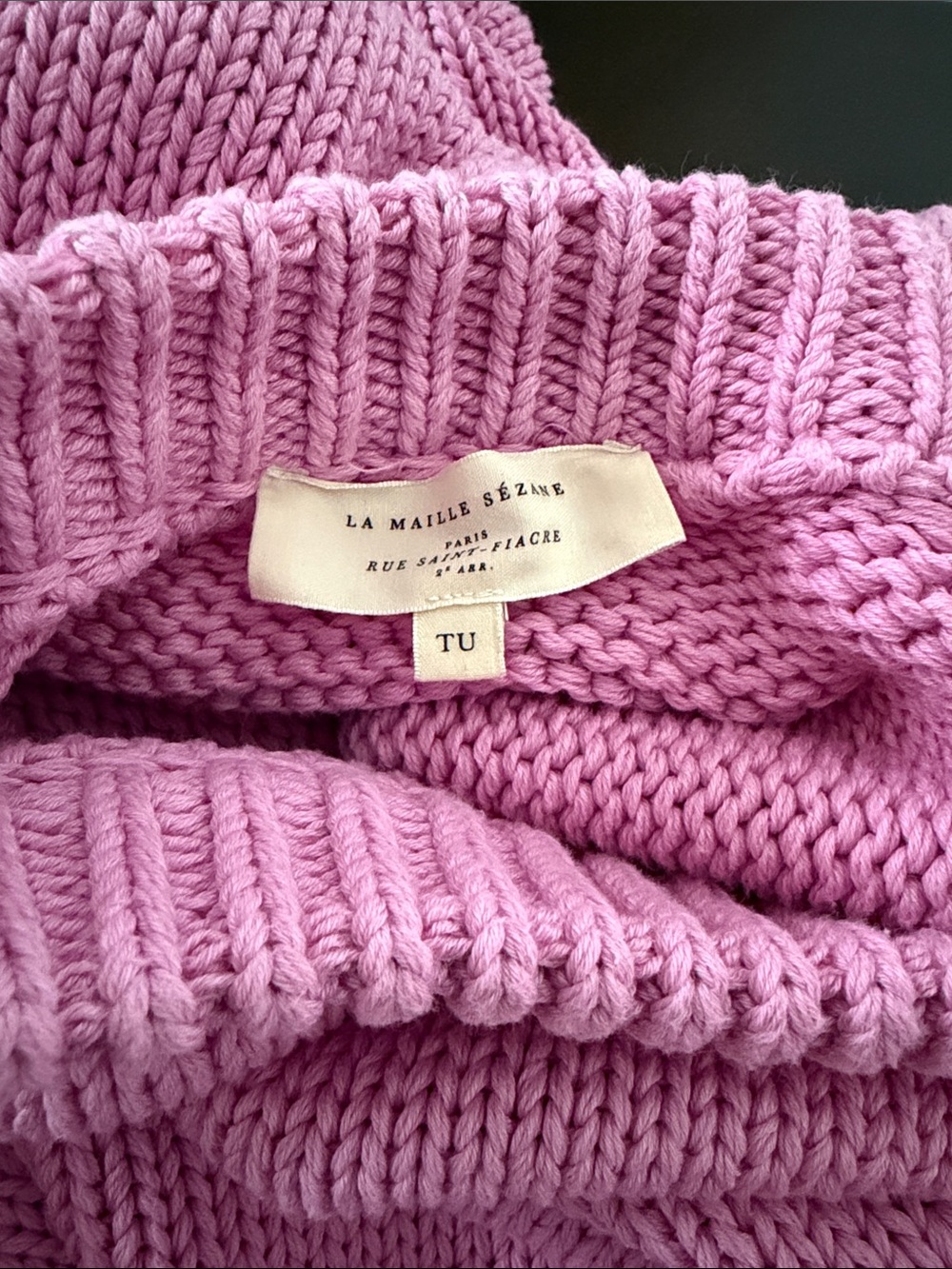 Sezane Virgil Cotton Sweater in Rose Summer - Picture 6 of 7